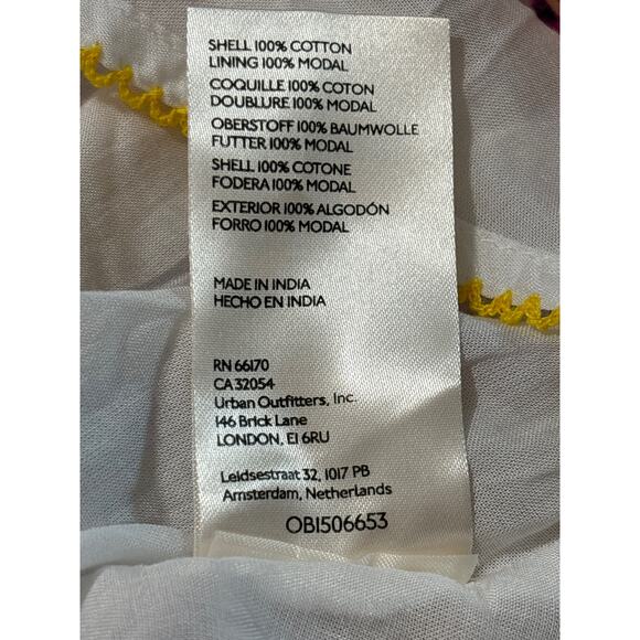 Anthropologie X Cecilia Pettersson Floral Tie-Front Midi Dress Sz 14 Cottagecore - Picture 14 of 14